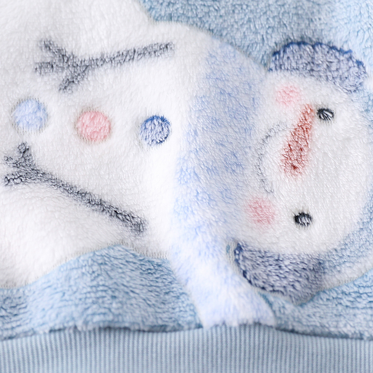 Baby Boy Two-Piece Outfit with Cute Cartoon Snowmen Design - Long Sleeve Top and Trousers for Cold Weather