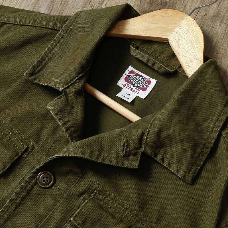 American Retro Four-Pocket Lapel Work Men's Military Style Spring And Autumn Casual Multi-Pocket Hunting Jacket