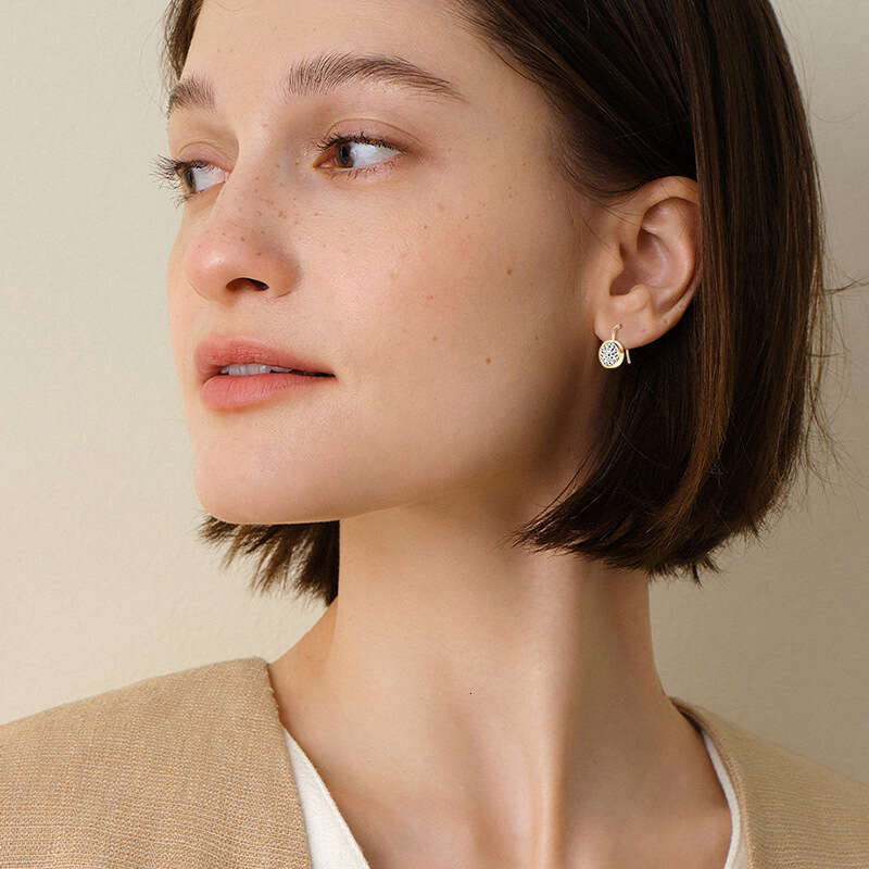 2 Carat D Color Moissanite for Women Fashion Simple High-end Feel Pure Sier Niche Earrings