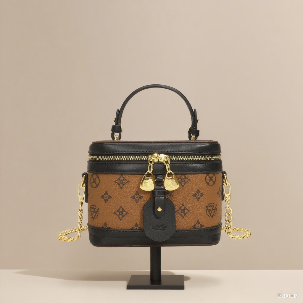 Designer Luxury Vintage Small Box Bag Women's High Handbag Crossbody Zipper Closure Top Fashion