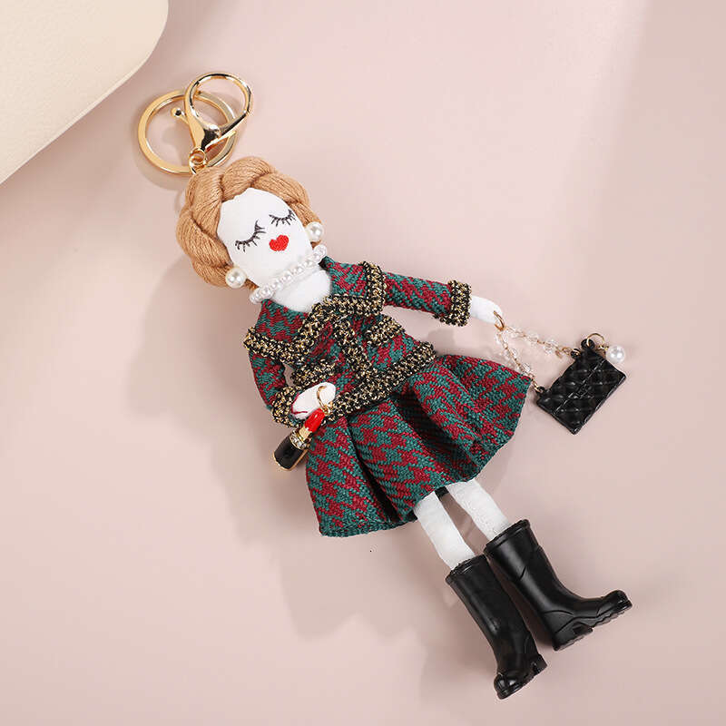 Fashionable Doll Pendant Cartoon Cute Girl Car Bag Keychain Accessories