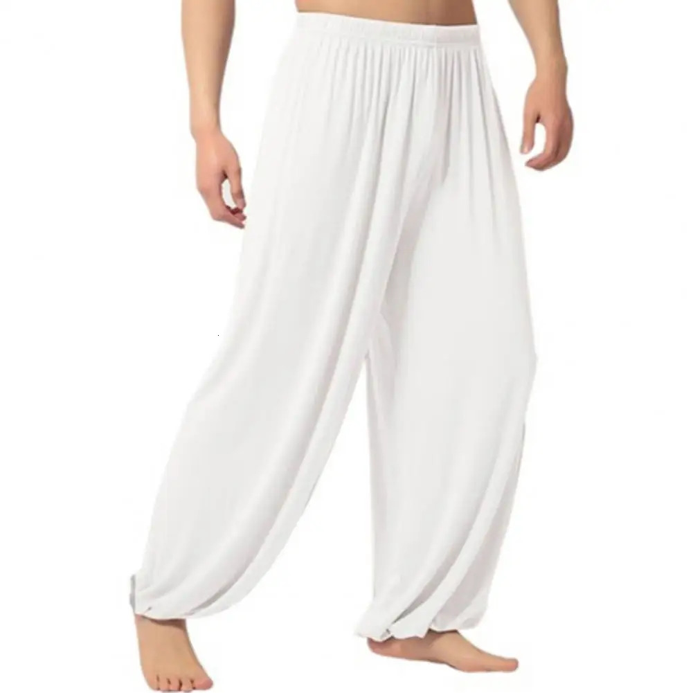 Women Men Harem Pants Modal Yoga Loose Long Belly Dance Boho Sports Wide Trousers Quick Dry Sweatpants Clothing 250714
