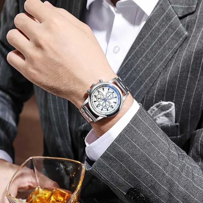 Men Watches 2023 Top Brand Stainless Steel Sport Quartz Hour Wrist Analog Watch Relojes Para Hombre Mens Watch W250718