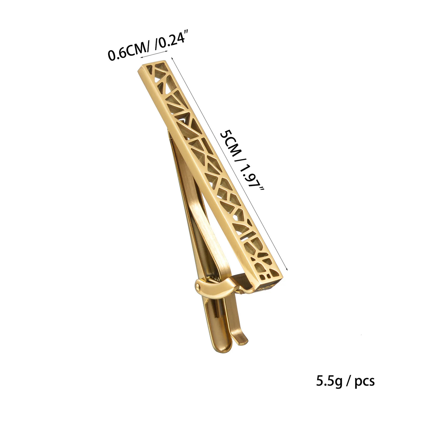 MeMolissa Fashion Copper Black Gold Color Tie Clip For Men Wedding Clasp Gentleman Ties Bar Pin Accessories 250715