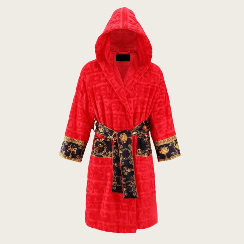 Casual designer bathrobe luxury stand collar sleep robe man classical letter long sleeve night robe thick warm fur sleepwear designer woman home dh072