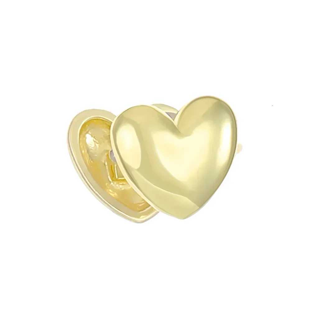 1PC Vintage Simple No Piercing Fake Heart Clip Earrings for Women Fashion Jewelry Silver Color Ear Cuff 2024 New Party Gifts XJ250718