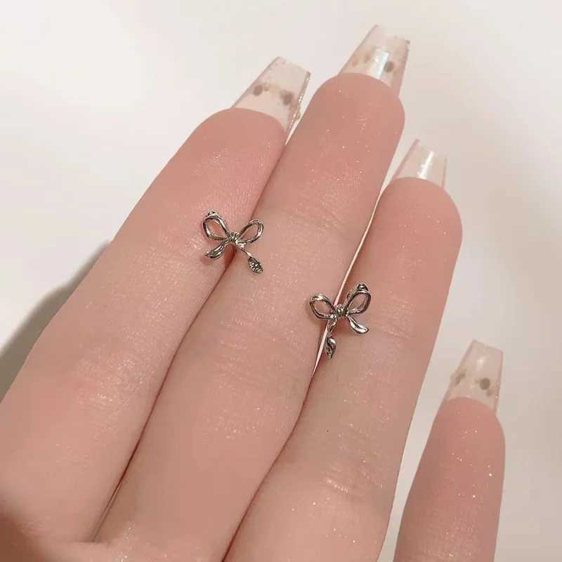 Elegant Silver Color Simple Small Butterfly Stud Earrings for Women Hypoallergenic Daily Wear Ear Girls Piercing Birthday Gift XJ250718