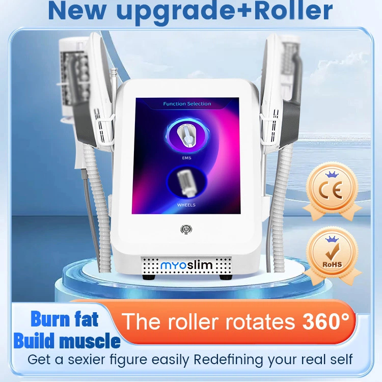 MYOSLIM Vacuum 360 Degree EMS Roller Therapy Machine Inner Ball Roller for Face Lifting Body Slimming Fat Reduction Massage