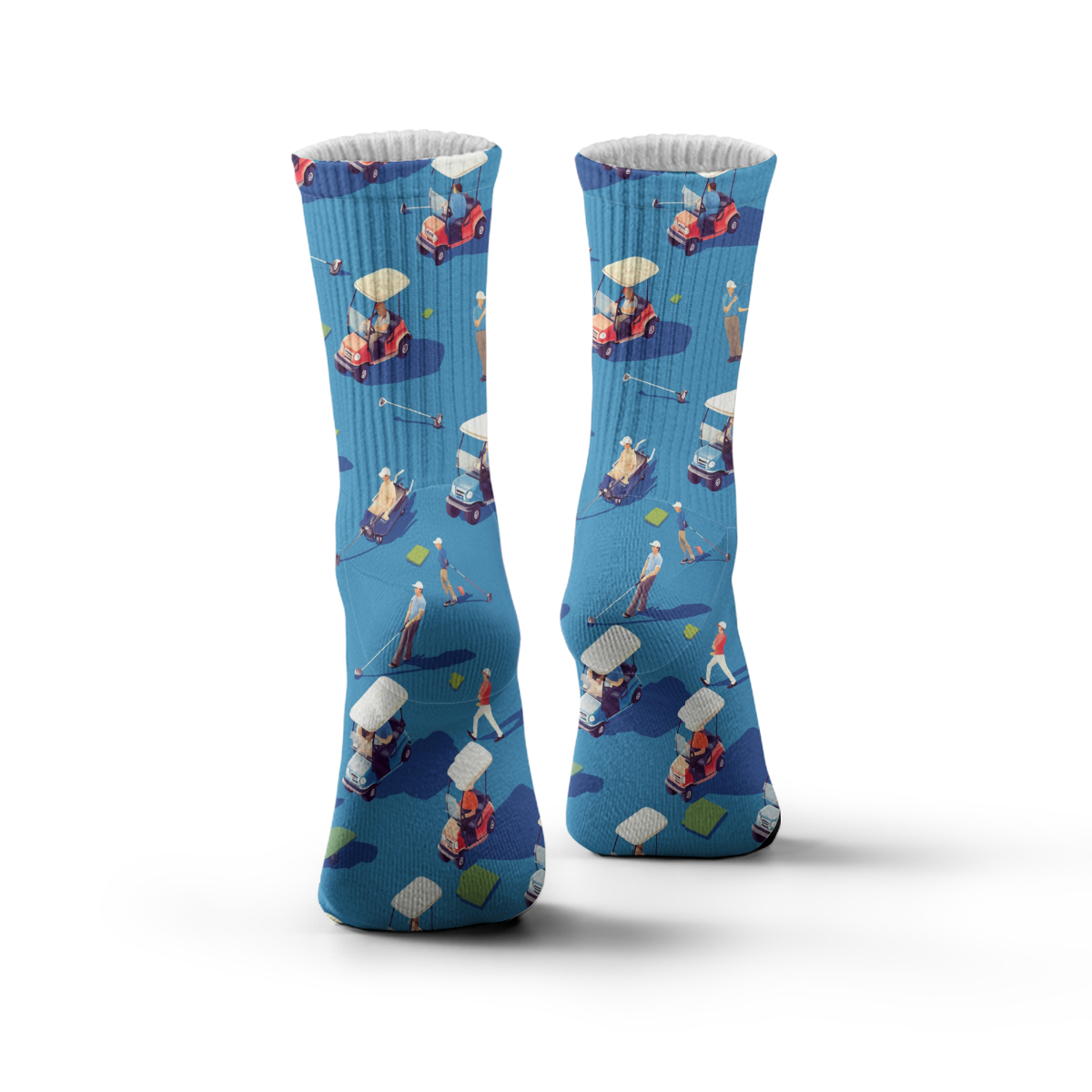 Golf Scene Unisex Tube Socks: Trendy Sporty Vibes C062
