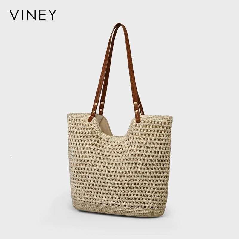 Handbag New Women's Large Capacity Tote Shoulder Straw Holiday Woven Bag