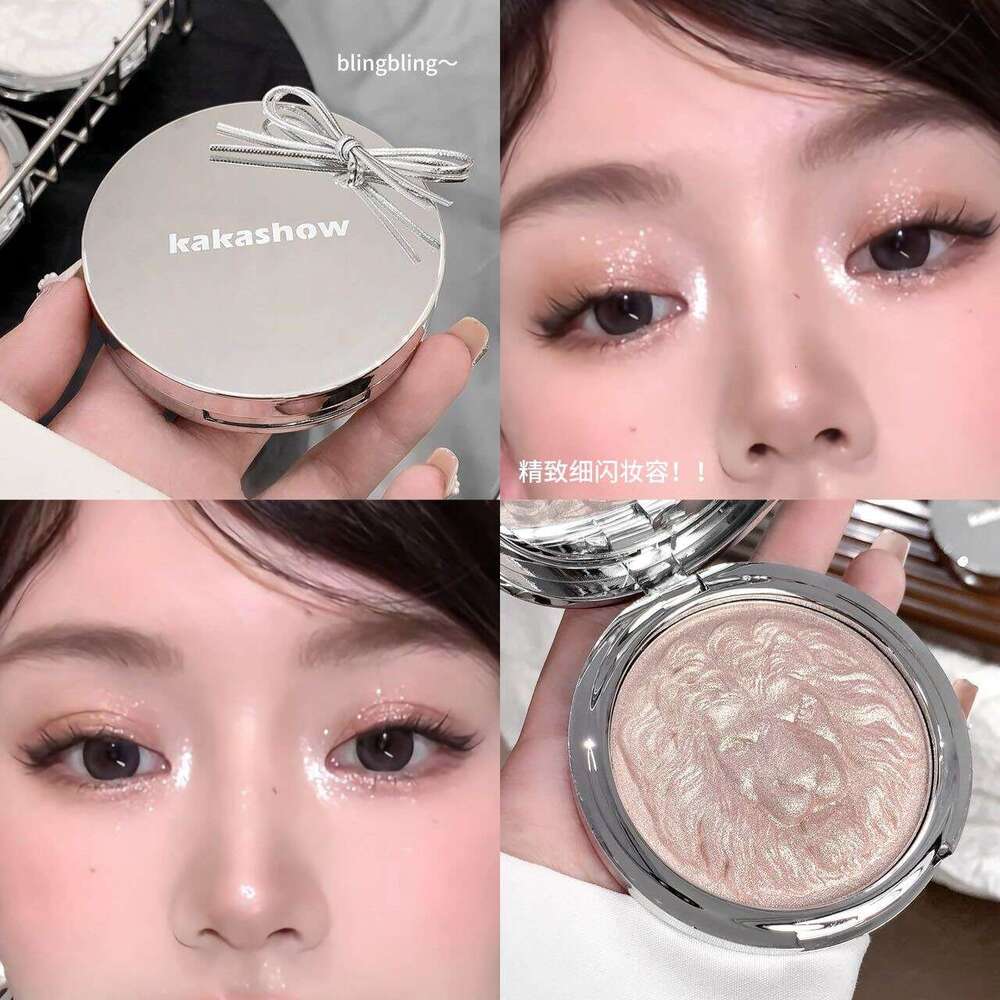 Kakashow Lion Series Powder Potato Mud Clear Atmosphere Pearl Fine Sparkling Highlight Cream Makeup X250719