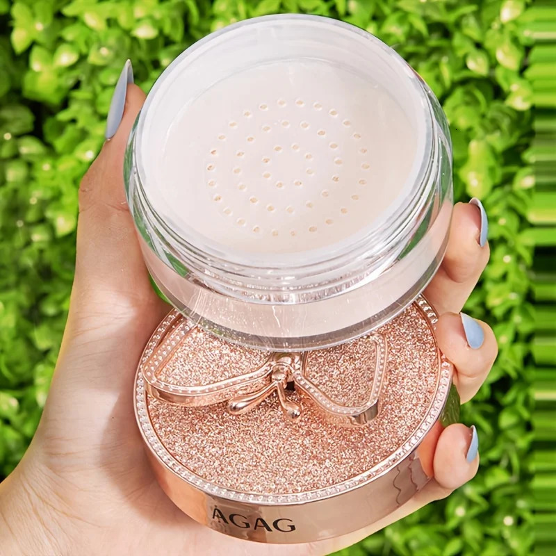 Butterfly-Themed Loose Powder for Women Face Foundation Powder Waterproof Sweatproof Concealer Oil-Control Beauty Makeup 250716