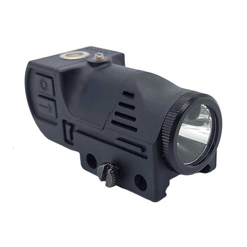 Tactical Flashlight Laser D Combo 400 Lumens Red/Green/Blue Rechargeable Richfir Flashlight 20mm Picatinny Rail XJ250718