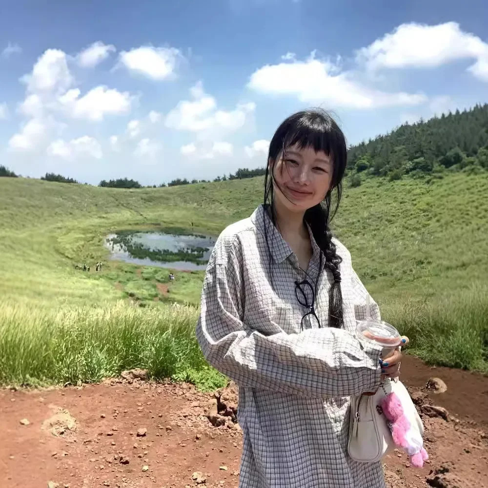 InStock Plaid Sun Protection Shirt Womens LooseFit 2024 Summer Style Mens Blouse Cotton Fabric China Mainland Origin 250717