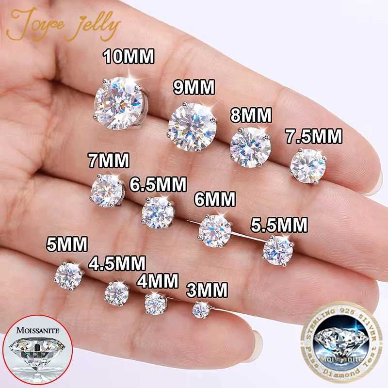 0.1-3CT Real Test Passed Moissanite Diamond Stud Earrings for Women S925 Silver Platinum Plated Bride Wedding GRA Fine Jewelry XJ250718