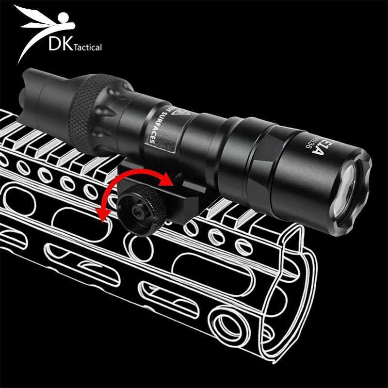 600 600B 300 300B Flashlight Tactical D Spotlight Light Hunting Rif Scout Light With Dual Function Switch For 21MM RailXJ250718