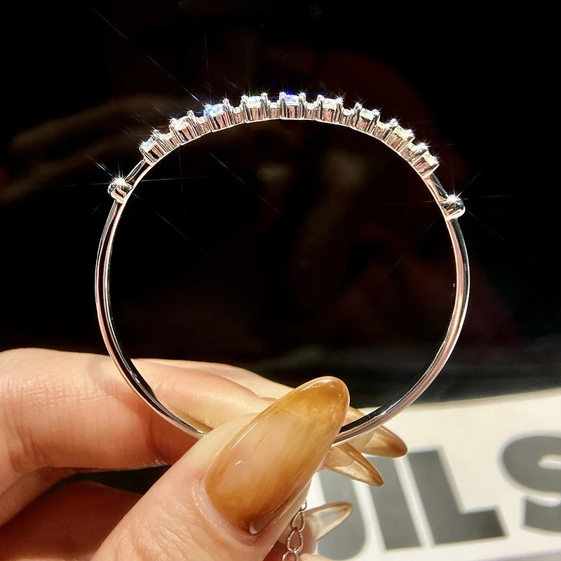 GRA Certified Diamond Dating Bracelet For Women Bangle Real 925 Sterling Silver Top Quality Fine Jewelry 250716