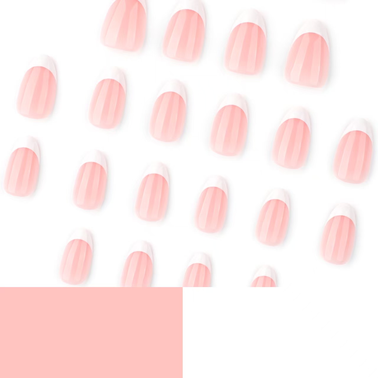 Minimalist classic French-style white-edge manicure short almond-shaped nails are selling well and are popular for wearing.
