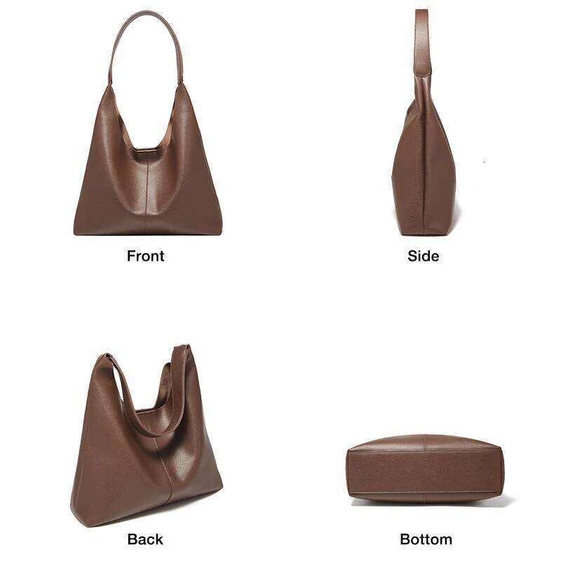 FOXER Minimalism Split Leather Women Shoulder Underarm 2025 New Solid Casual Hobo Female Daliy Tote Bag Purse