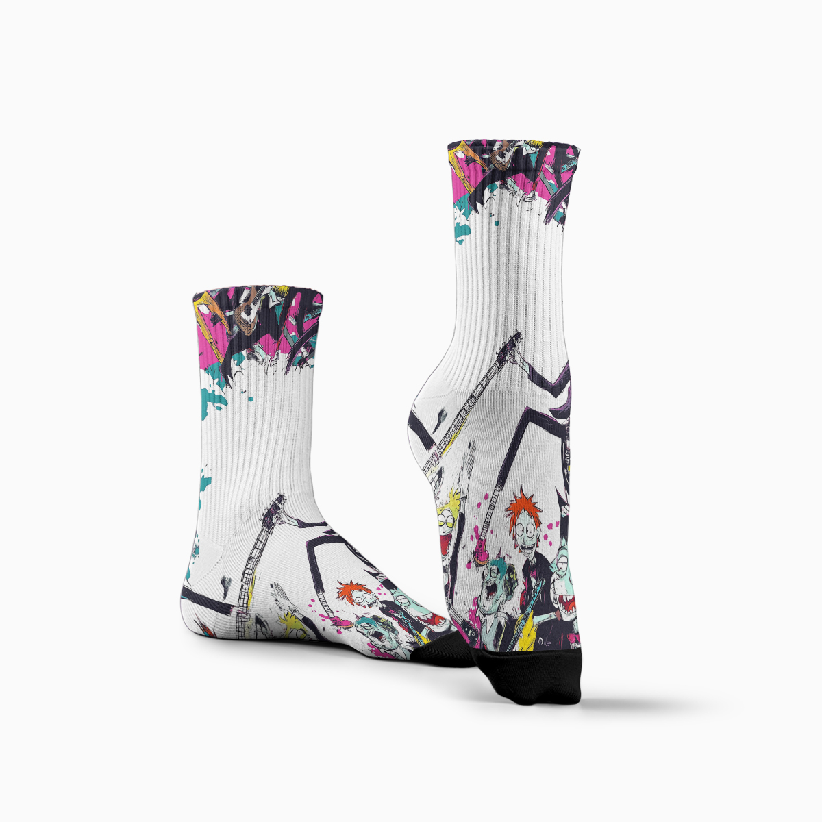 Cartoon Rock Band Unisex Tube Sock C067