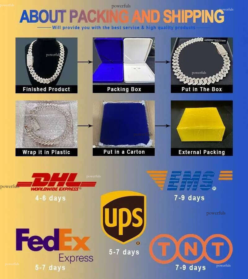 Lifeng Jewelry Hip Hop Iced Out Moissanite Gold Chunky Chain Necklace Miami Cuban Link