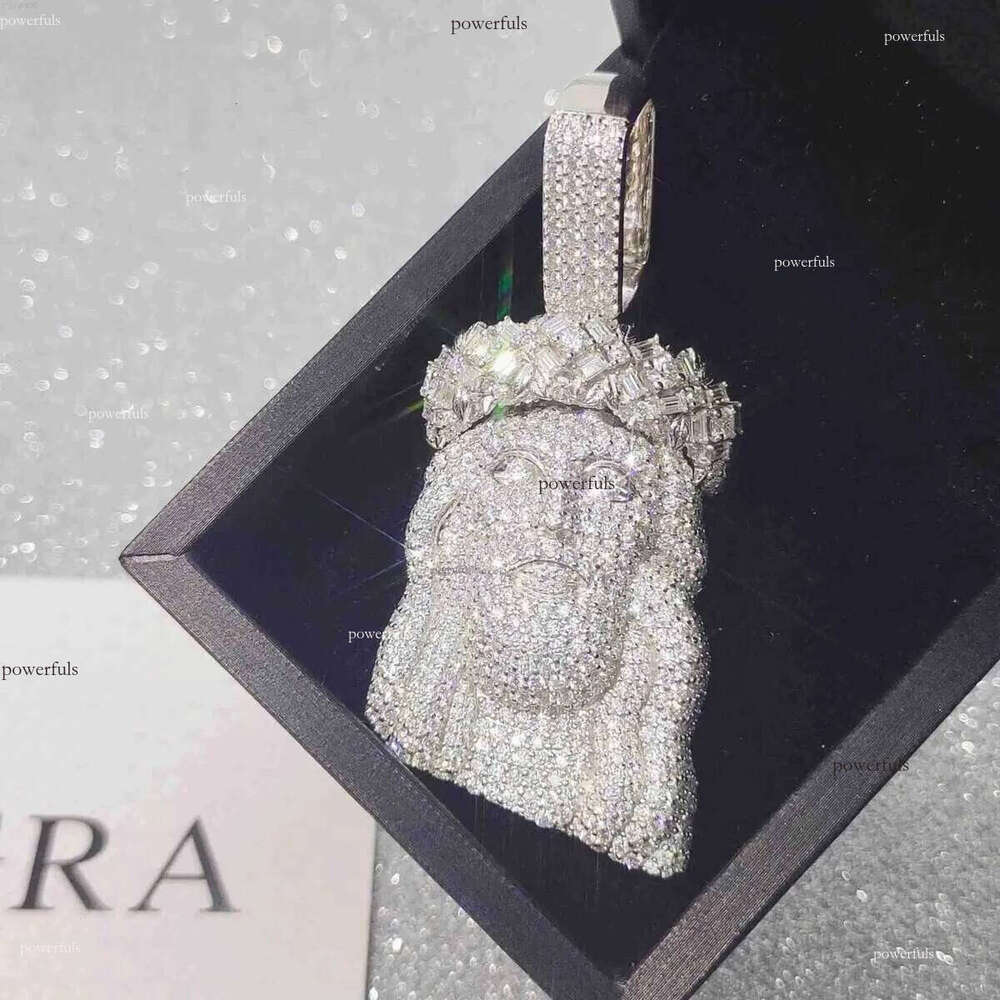 necklace moissanite chain custom pendant Pass Dia Tester FL Hip Hop Jewelry S Jesus f6