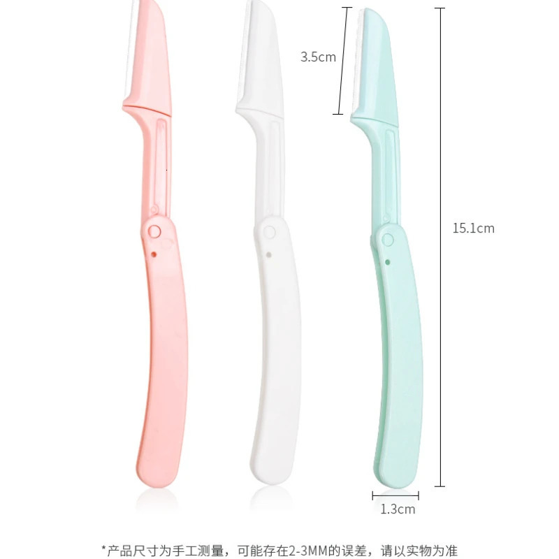 3pcs Safe Folding Ladies Face Shaver Eyebrow Trimmer Blade AntiScratch Razor Makeup Tools for Women 250716