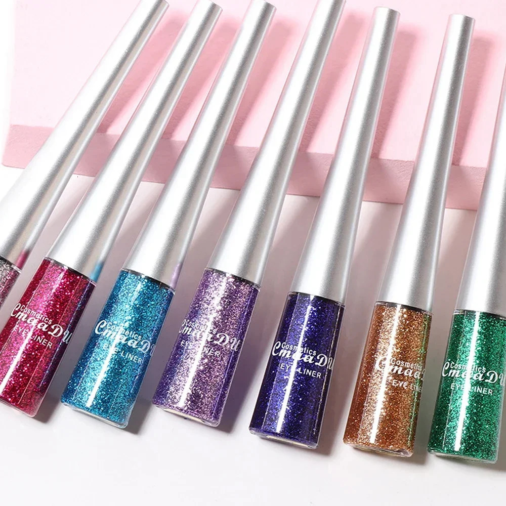 16 Colors Liquid Eyeliner Shiny Glitter Powder Gel Eyeliner Quick-drying Long Lasting Non-smudge Eye Liner Cosmetics Make Up 250717