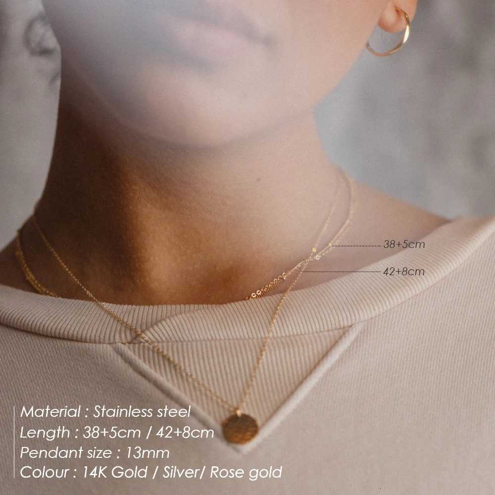 Anco Handmade Glossy Pendant Necklace 316 Stainless Steel Party Ladies Charms Jewelry Sa Gift for Her W250718