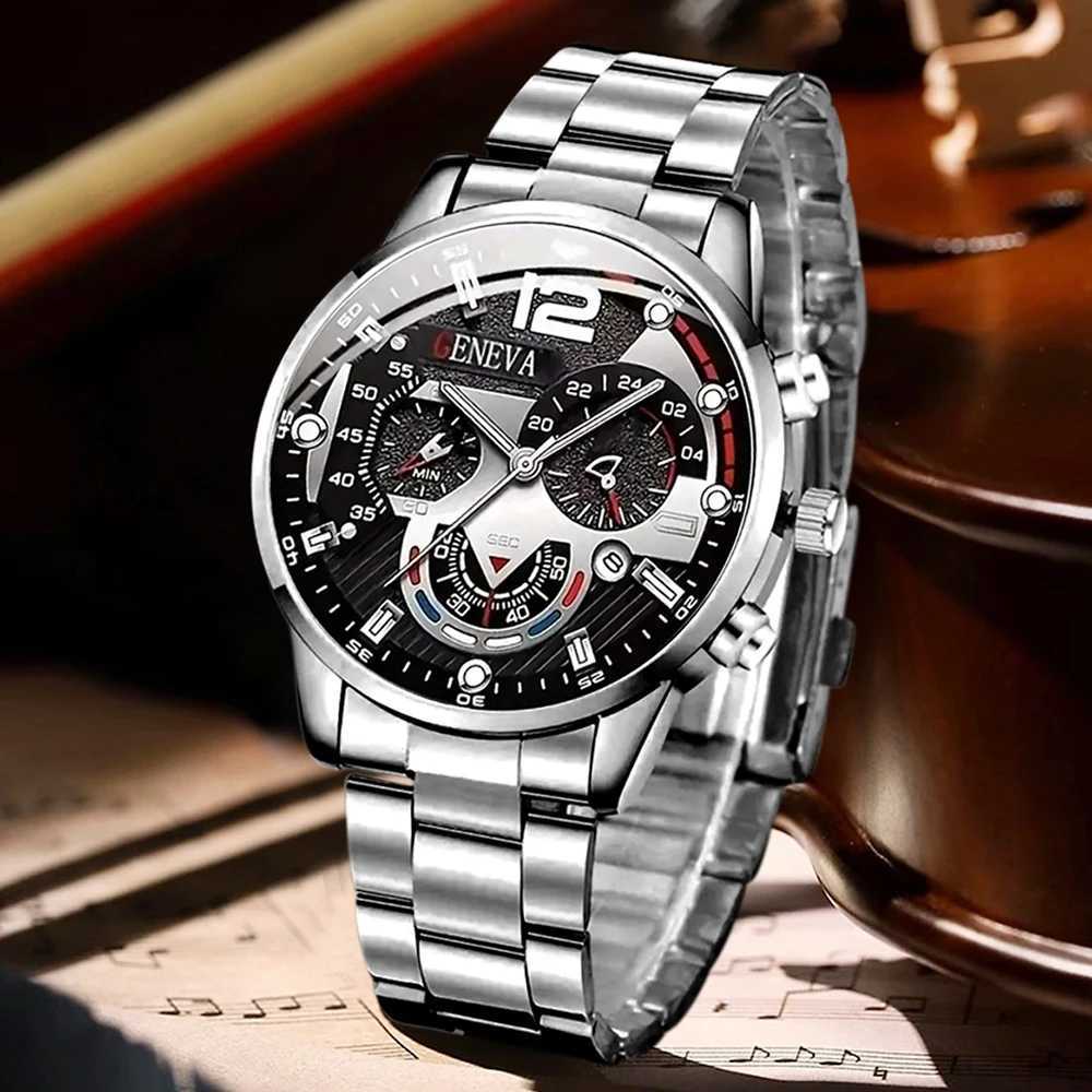 4PCS Mens Watch Set Business Trend Fashion Classic Quartz Watch Suitable for Daily Clothing Matching Perfect Holiday Gift W250718