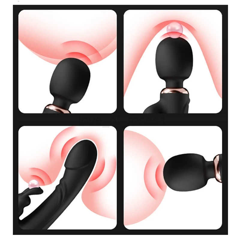 Double Head Powerful Vibrator for Women 30 Speed Clit Stimulator G Spot Vagina Massager Female Masturbator Sex Toys for Adults 18 Z250719