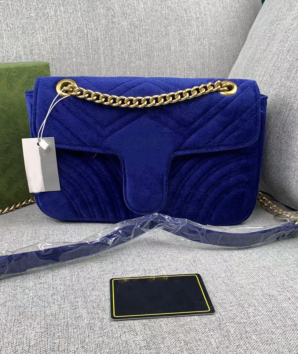 Designer women shoulder bag classic gold chain velvet leather crossbody purse workplace professional handbag heart style tote messenger multicolored pure ladies