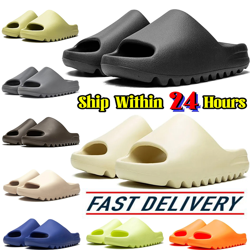 with box Women's Sandals Slippers Floral Slippers Leather and Flats Sandals Summer Beach Shoes Bottoms men slides Slippers with box 36-47