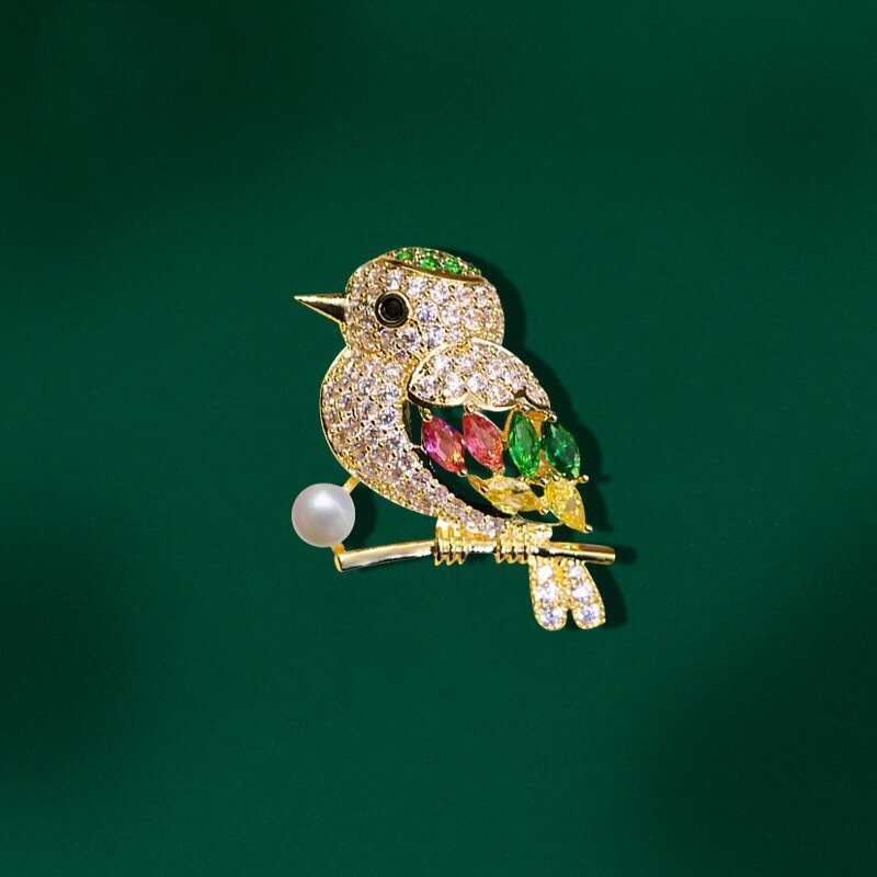 06 Trendy Pearl Rhinestone Exquisite Small Bow Brooch Women Versatile Personality Pin for Tops and Dresses Accessories Buckle