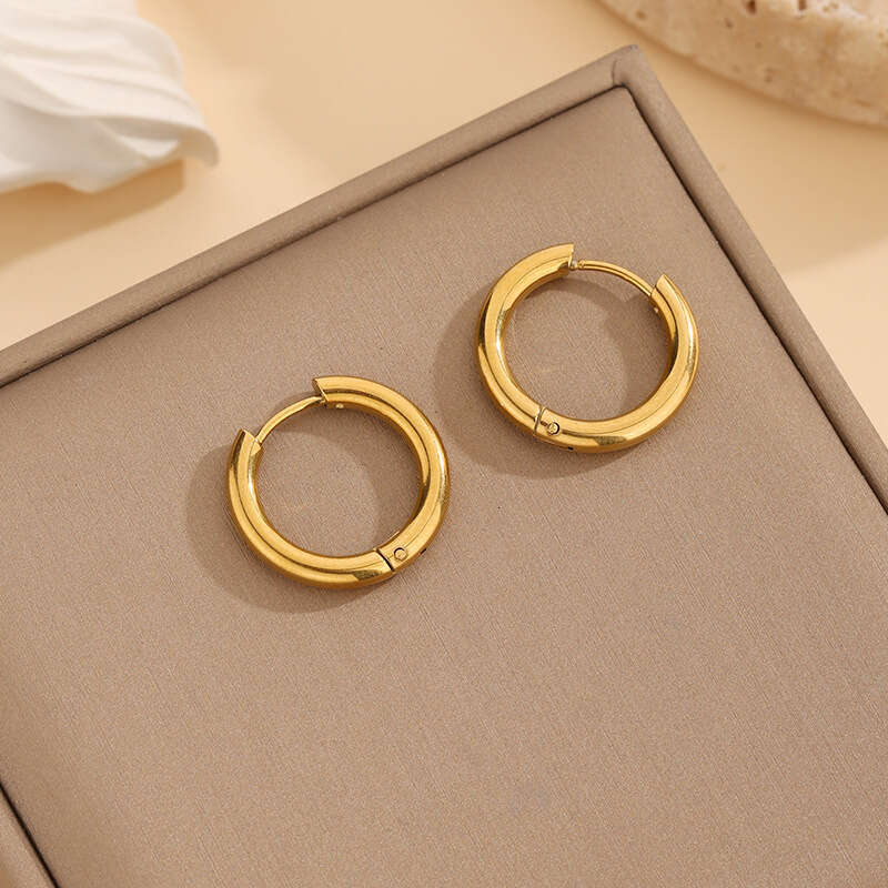 Light Geometric Minimalist Titanium Steel Bracelet Niche Design Summer Versatile Elegant High-end Sense Round Ring Jewelry for Women