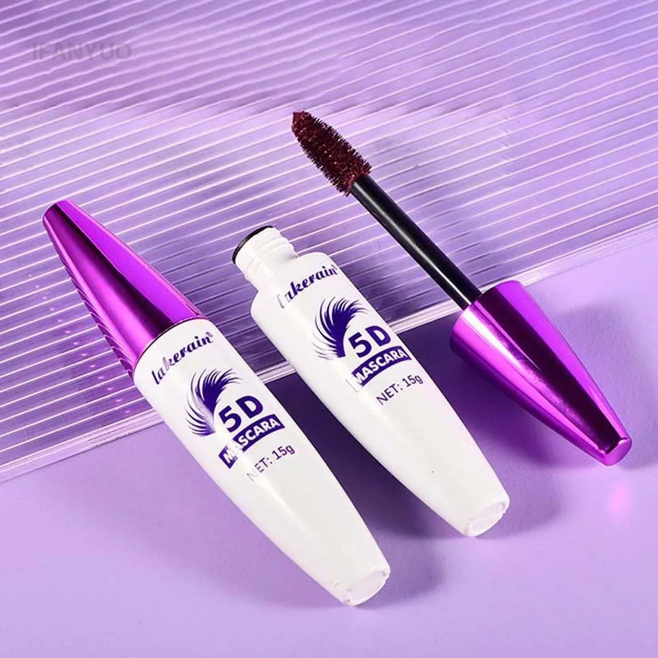 Red Wine Brown Eyelashes Mascara 5D Three-dimensional Eyelashes Curling Extension Non-smudge Waterproof Fast Dry Lsting Makeup 250717