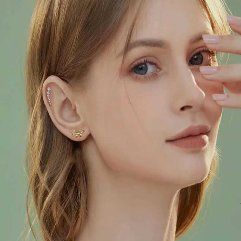 1 Piece 16G Stainless Steel Screw Back Stud Earrings for Women Men Fashion Cubic Zirconia Cartilage Conch Helix Ear Piercing JewelsXJ250718