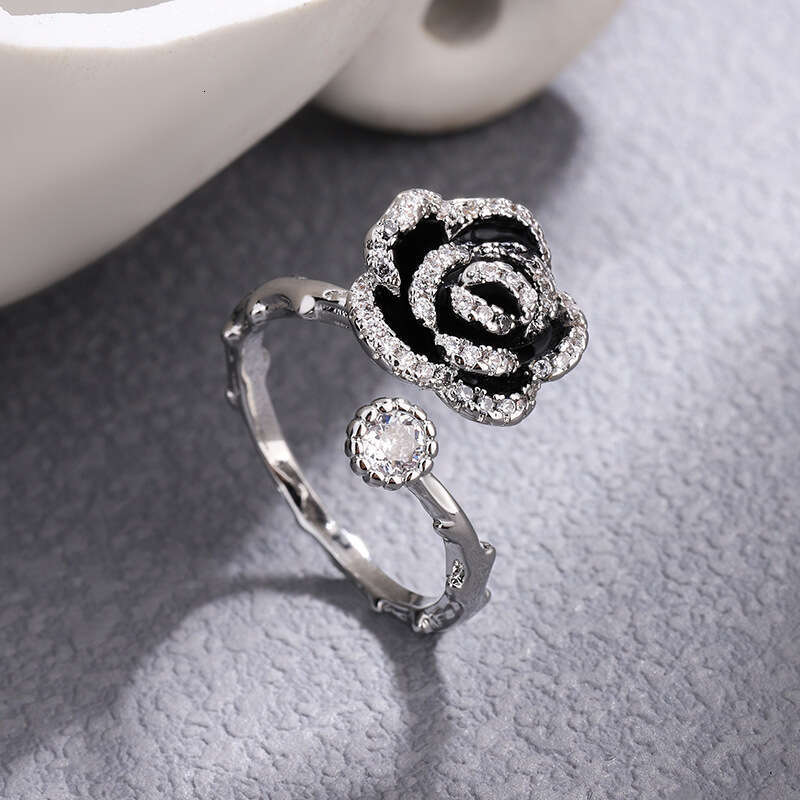 Free Shipping Designer Ring Collections Fashionable High End Double Sided Camellia Earrings for Women