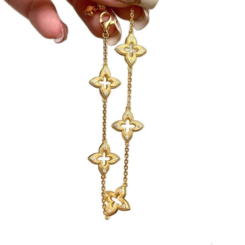 High-end Brushed Stackable Vintage Style Versatile Design Sense Elegant Light Exquisite Unique Niche Bracelet