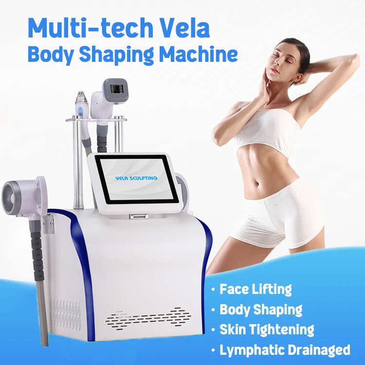 Newest Vela Body Contouring Vacuum Cavitation 40K Lipolysis Weight Loss 4 Handles RF Infrared Rolling Skin Firming Wrinkle Fine Lines Improving Machin