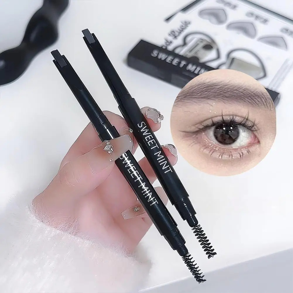 Eyebrow Pencil Double-ended Waterproof Eyebrow Cosmetics Long Lasting Eye Brow Tattoo Pen Makeup Eyebrow Pencil 250712