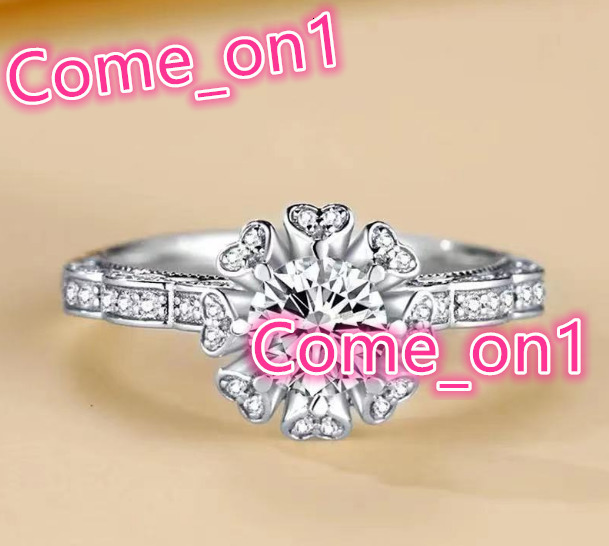 American Factory Wholesale D-Color Moissanite Diamond Ring for Women Dazzling Platinum Setting for Wedding Proposals Love Bridal