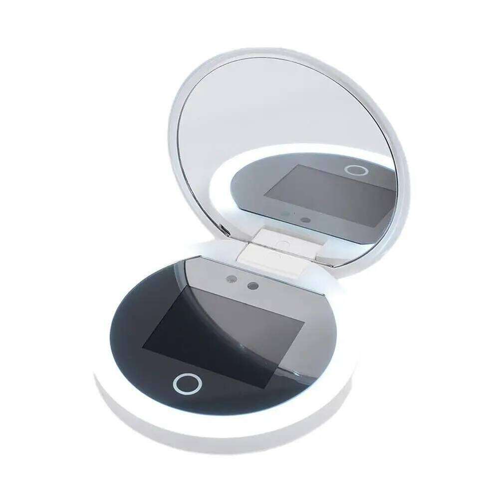 Smart Makeup Mirror Sunscreen Detection UV Sunscreen Testing Portable LED Light Makeup Mirror