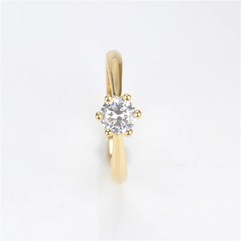 CC Simple Rings For Women Silver-Plated Cubic Zirconia Round Stone Classic Jewelry Bridal Wedding Engagement Anillos CC1456 250715