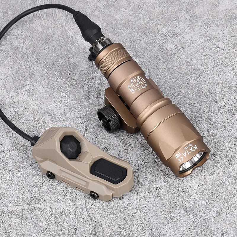 Surir M300 M600 Flashlight With AXON Dual Function Red Blue Switch Fits 20mm Rail Hunting Tactical Airsoft Light XJ250718