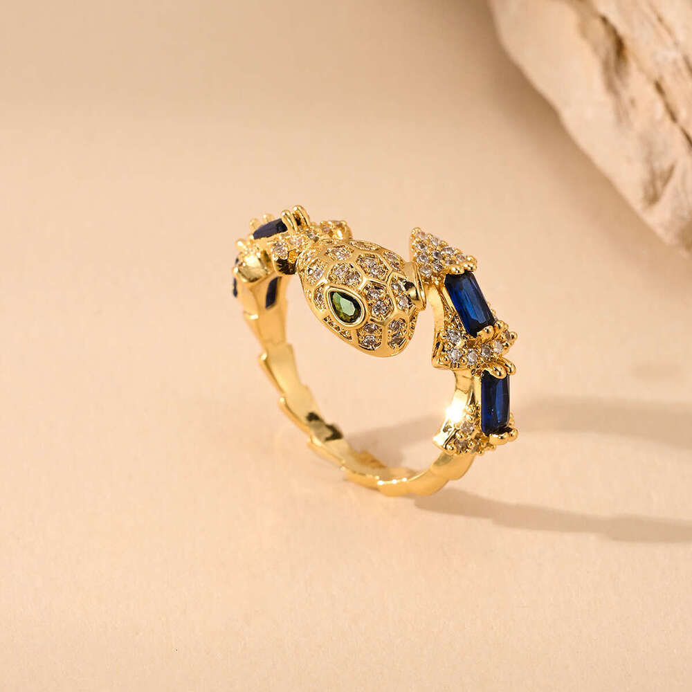 Fashion Versatile Ins Style Light Luxury Snake Ring for Women Unique Niche High-end Sense Jewelry