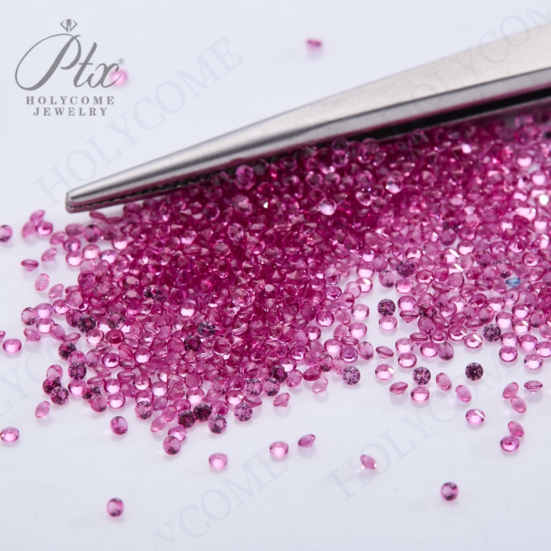 Small Size 0.9mm Nano Melee Gemstone 1000pcs/lot Round Brilliant Cut Nano Green Stone 5A Synthetic Blue Corundum Wax Setting Multicolored Stone For Je