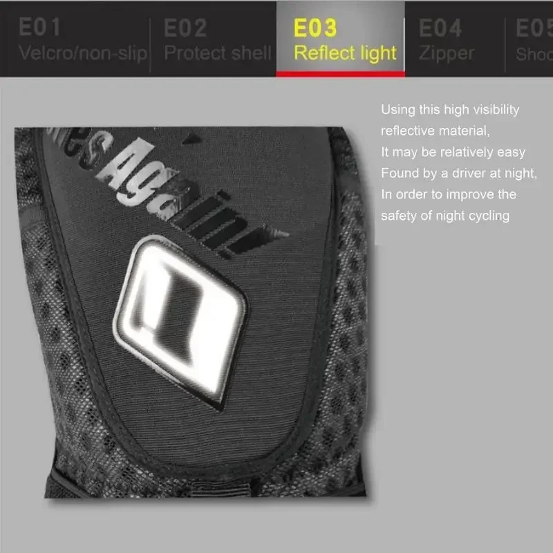 Summer Breathable Motocross Knee Pads Protective 3D Mesh Motorcyclist Mtb Dirt Bike Motorcycle Guards Protectors 250708