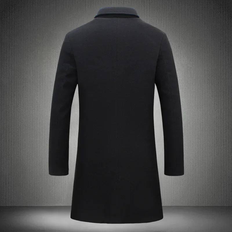 Long Single-breasted Casual Style Trench Coat Solid Color Jacket Foreign Trade Explosion Product 250714