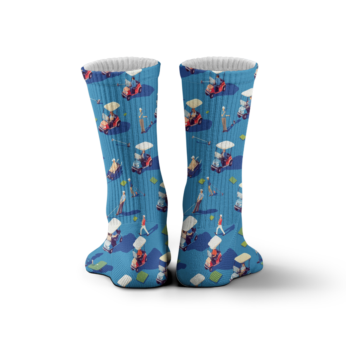 Golf Scene Unisex Tube Socks: Trendy Sporty Vibes C062